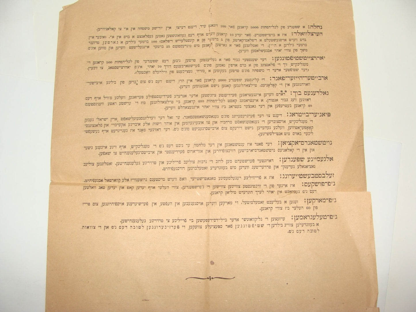 Letter Jewish Judaica 193? JNF KKL National Fund Austria Wien Yiddish Zionist