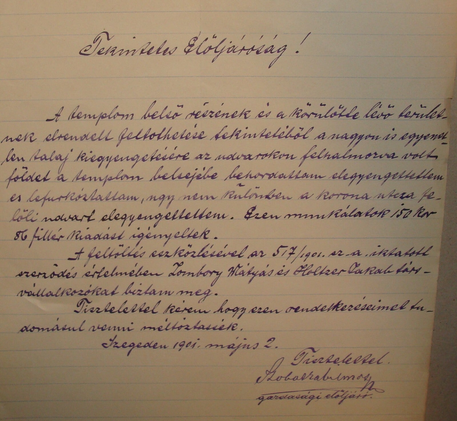 Letter Jewish Judaica ? 1901 Hungary Hungarian