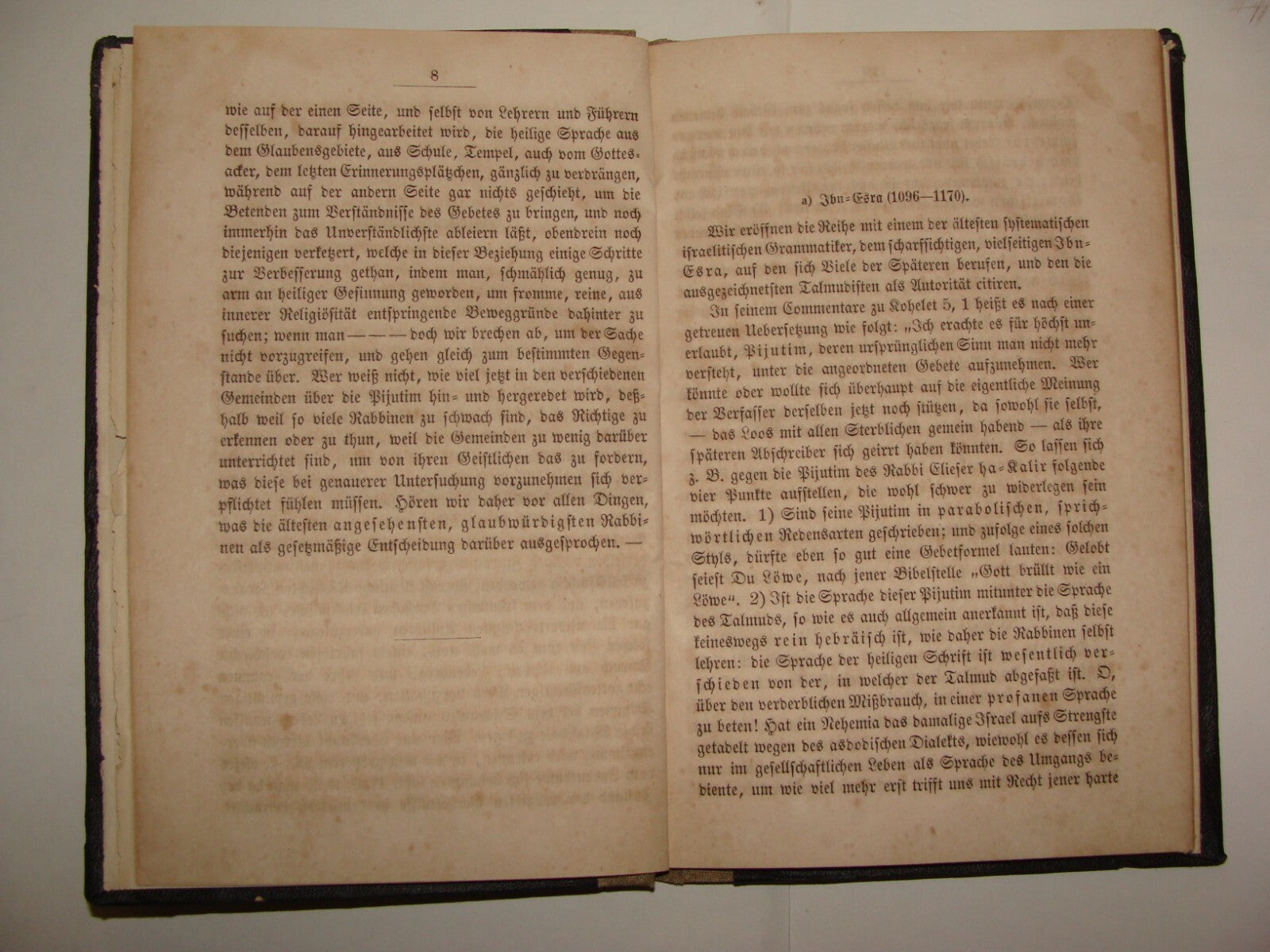 Germany Book Jewish Judaica Antique 1857 German Rabbi Wolf Piyutim Prayer Hebrew