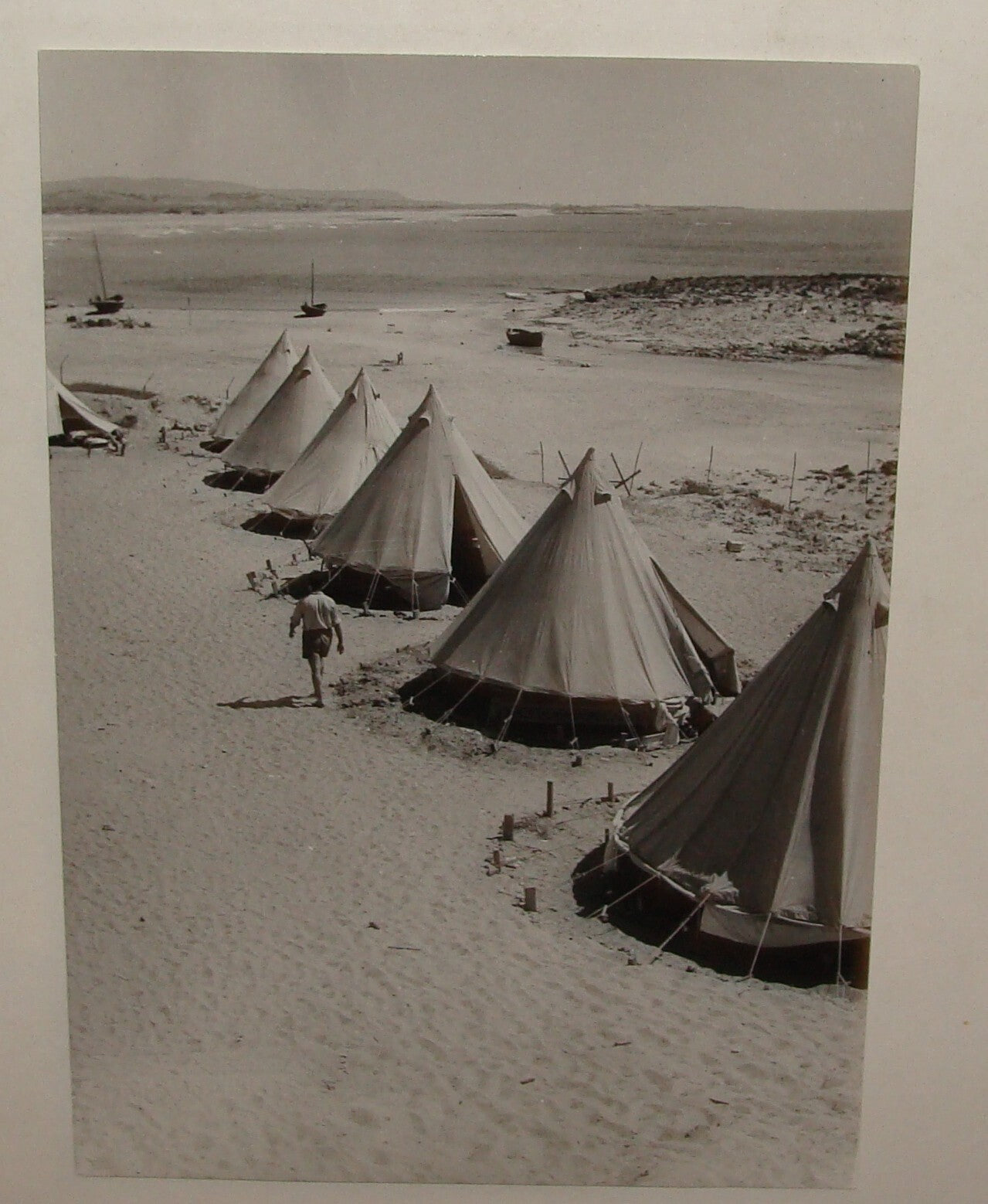 Photo Print 1939 Palestine Israel ATLIT Jewish Judaica Hebrew Pioneers GORDONIA