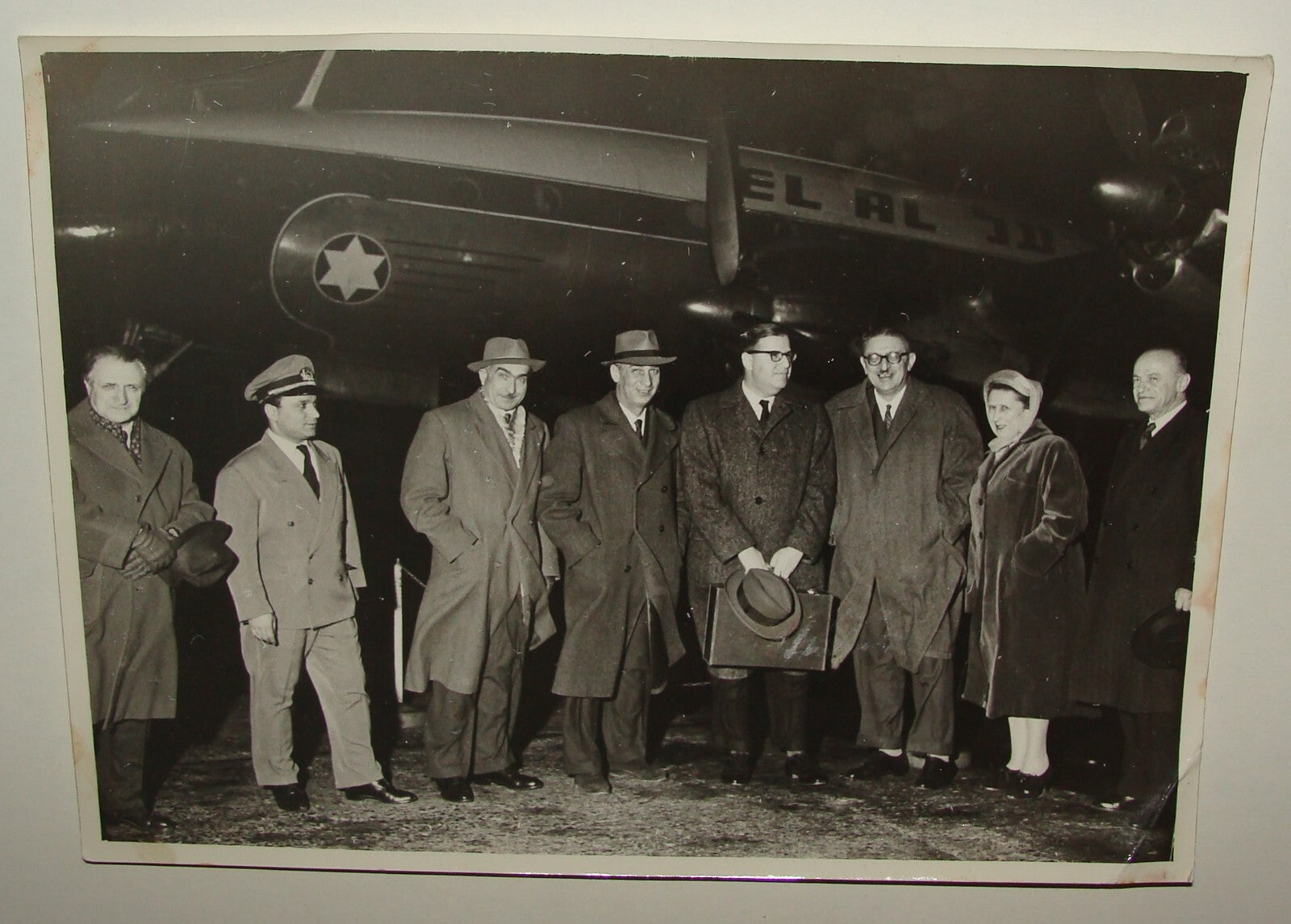 Photo Jewish Judaica Israel Israeli ABBA EBAN EL AL Airlines