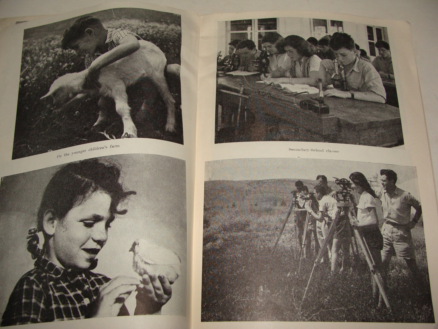 Book Jewish Judaica 1961 Israel Israeli KIBBUTZ COLLECTIVE EDUCATION Zionism