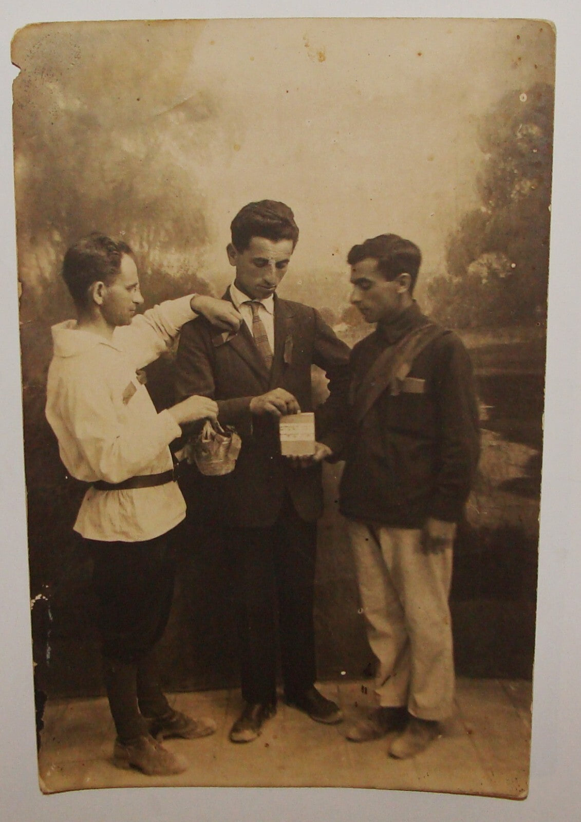 Photo Palestine Card Jewish Judaica Israel 1920s Postcard Workers Charity Fund