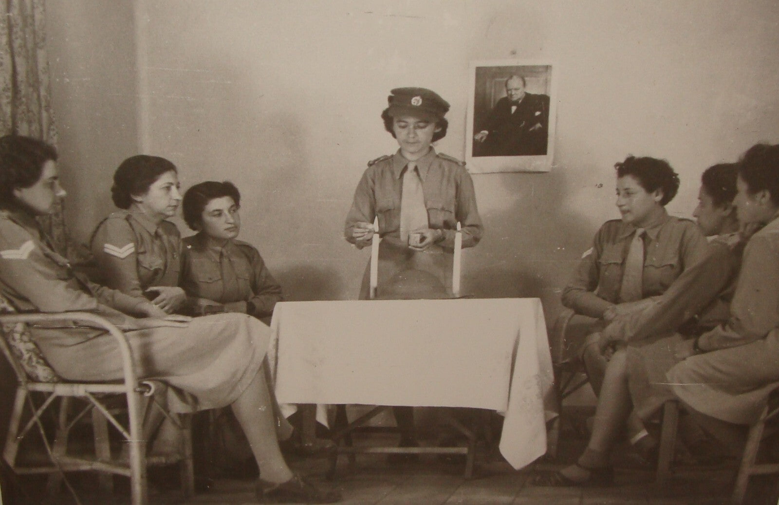 Photo Print, Jewish British Army Military Palestine ATS Female Soldiers 1943 WW2
