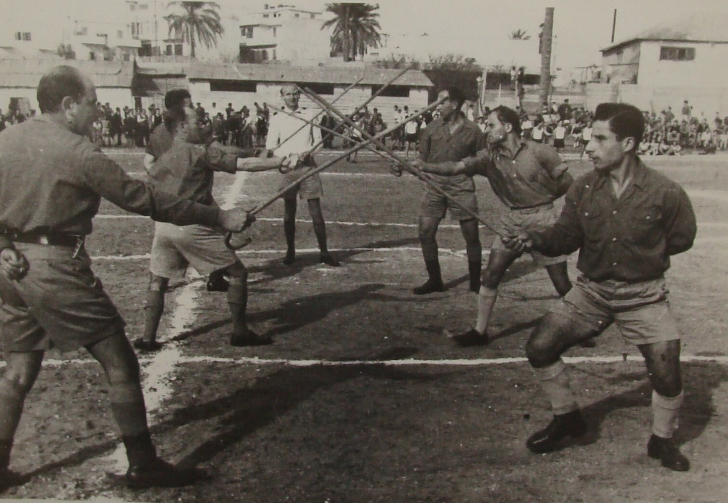Photo Print, 1940 Palestine Israel Workers Union Hapoel Hebrew Jewish Judaica