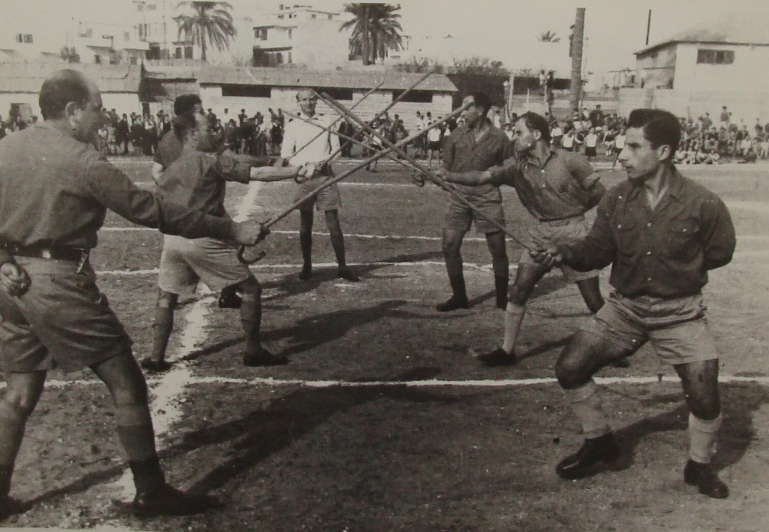 Photo Print, 1940 Palestine Israel Workers Union Hapoel Hebrew Jewish Judaica