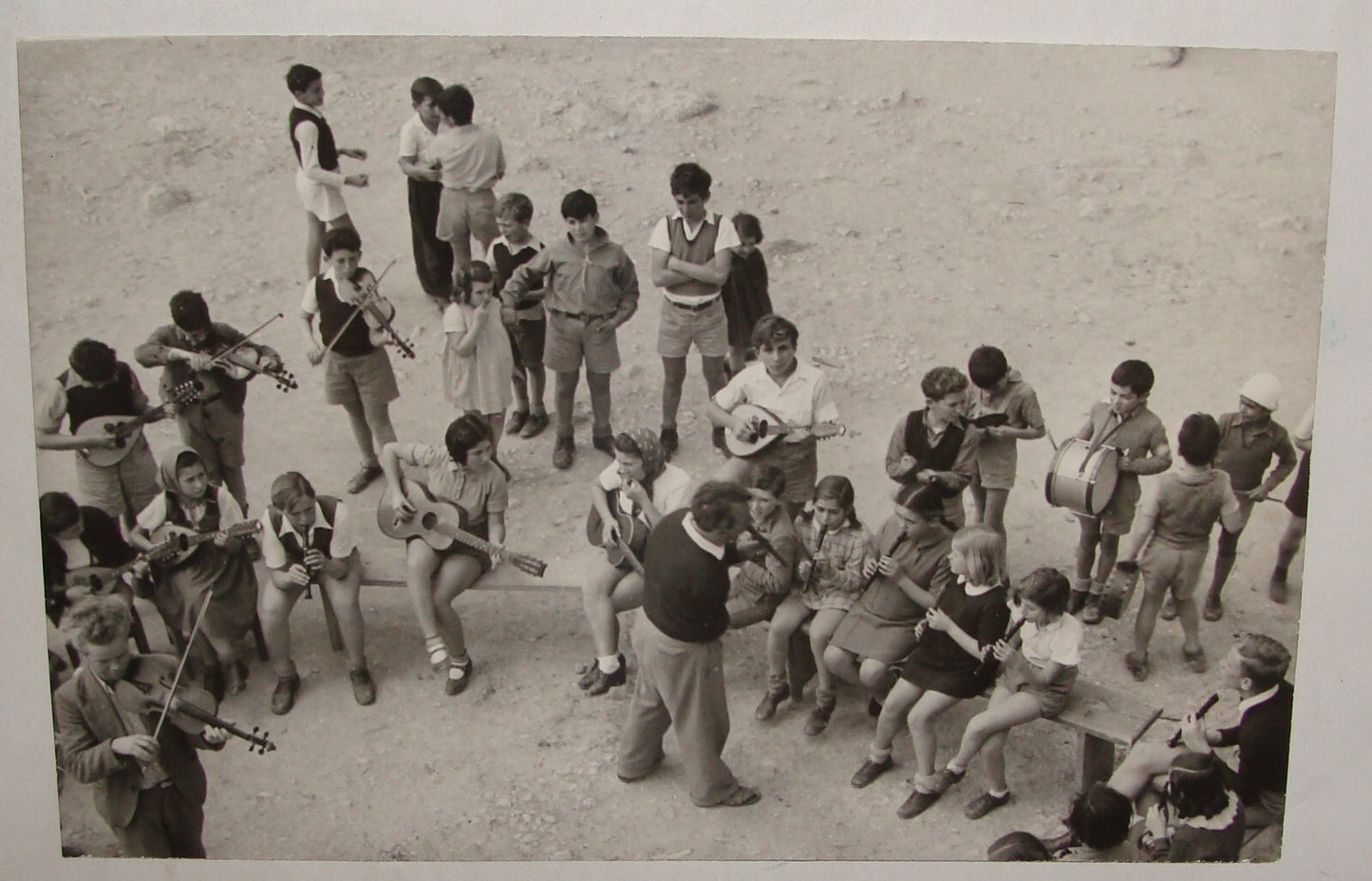 Photo Print, 1938 Palestine Israel BEN SHEMEN Youth Zionist Jewish Judaica
