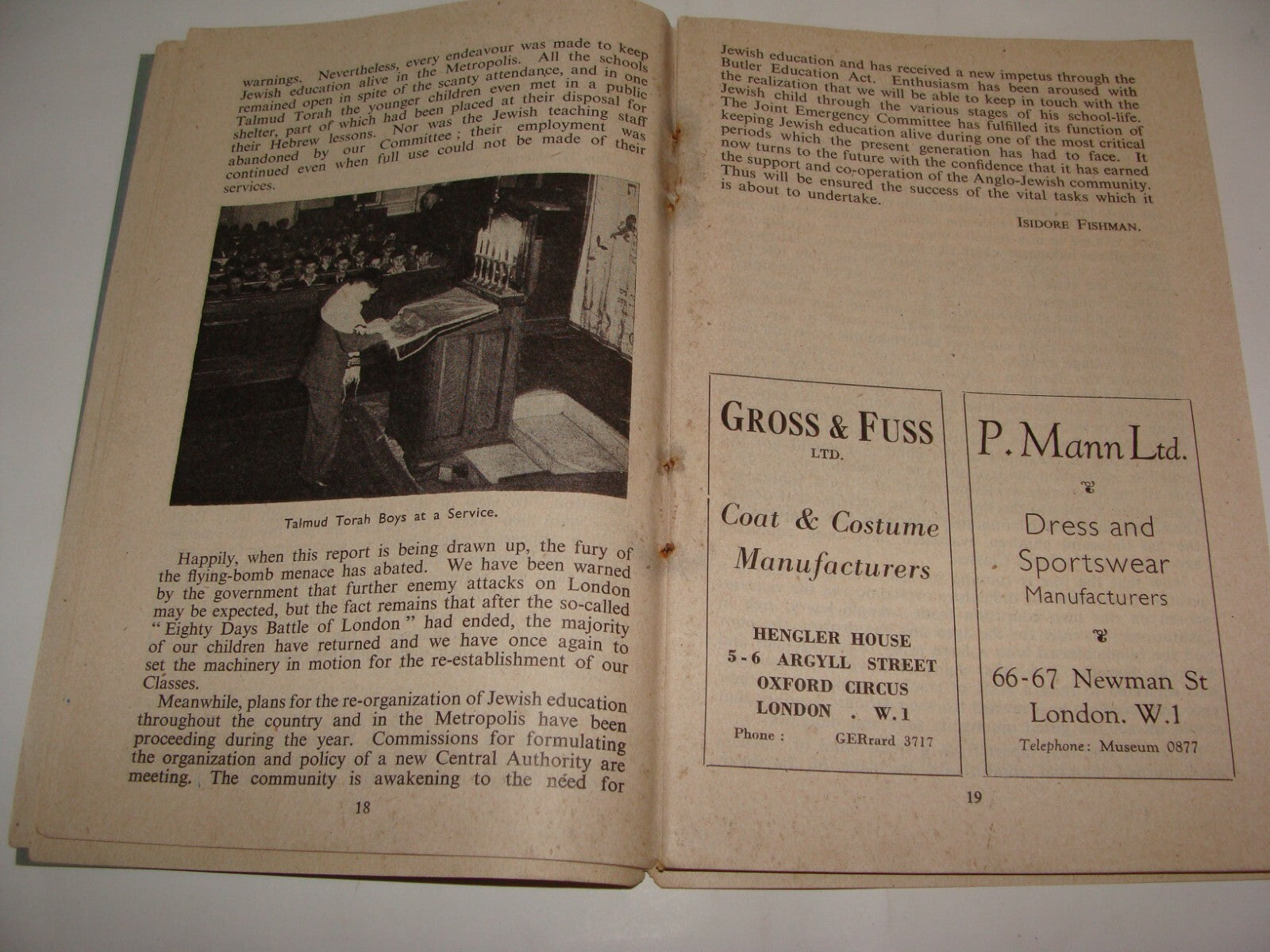 Joint Emergency Committee for Jewish Religious Education in Great Britain 1944