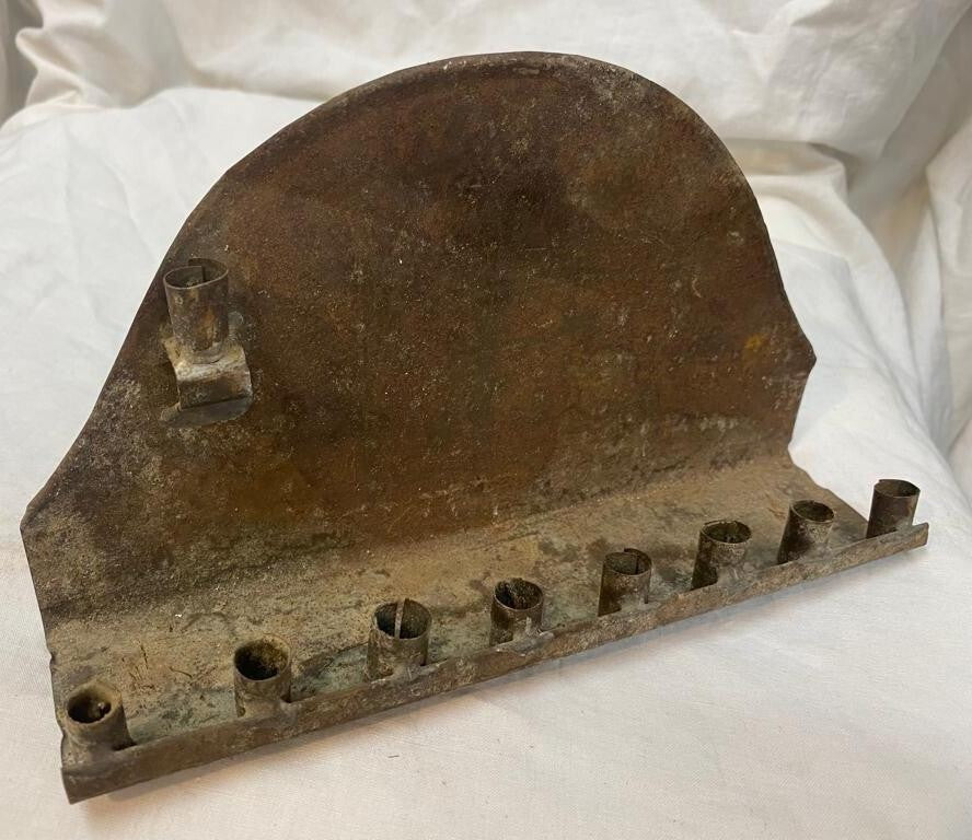 Jewish Judaica Antique Folk Art Menorah Palestine Israel ? Middle East ?