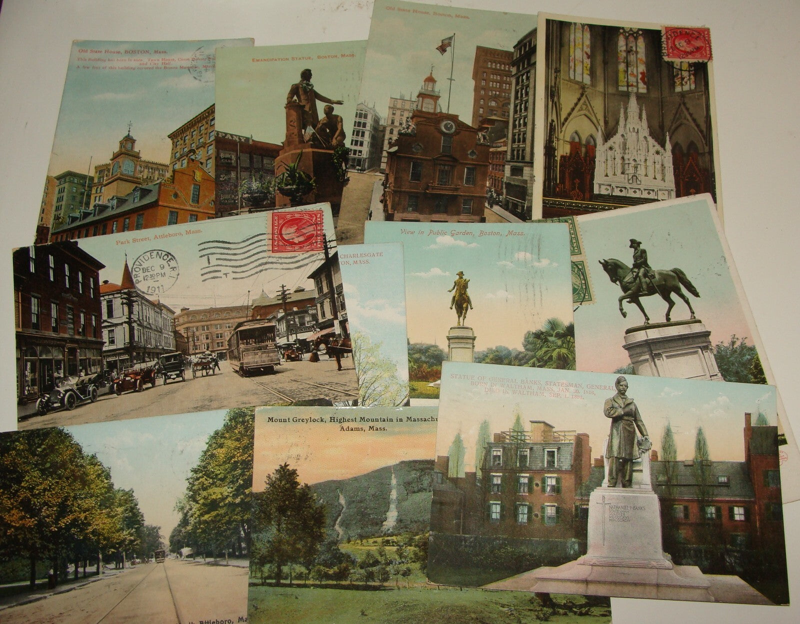 1910 UNITED STATES BOSTON MASSACHUSETTS POSTCARD X11