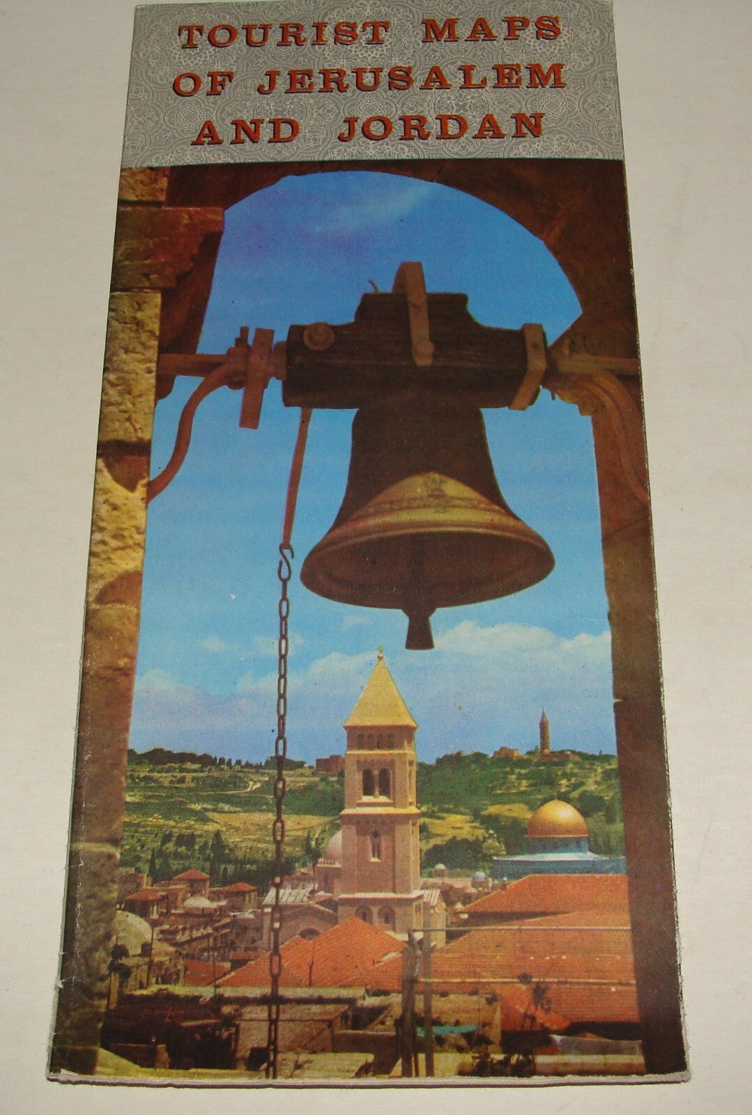 Map Israel "NO MANS LAND" JORDAN JERUSALEM Pre 1967 Six Day War Guide Brochure