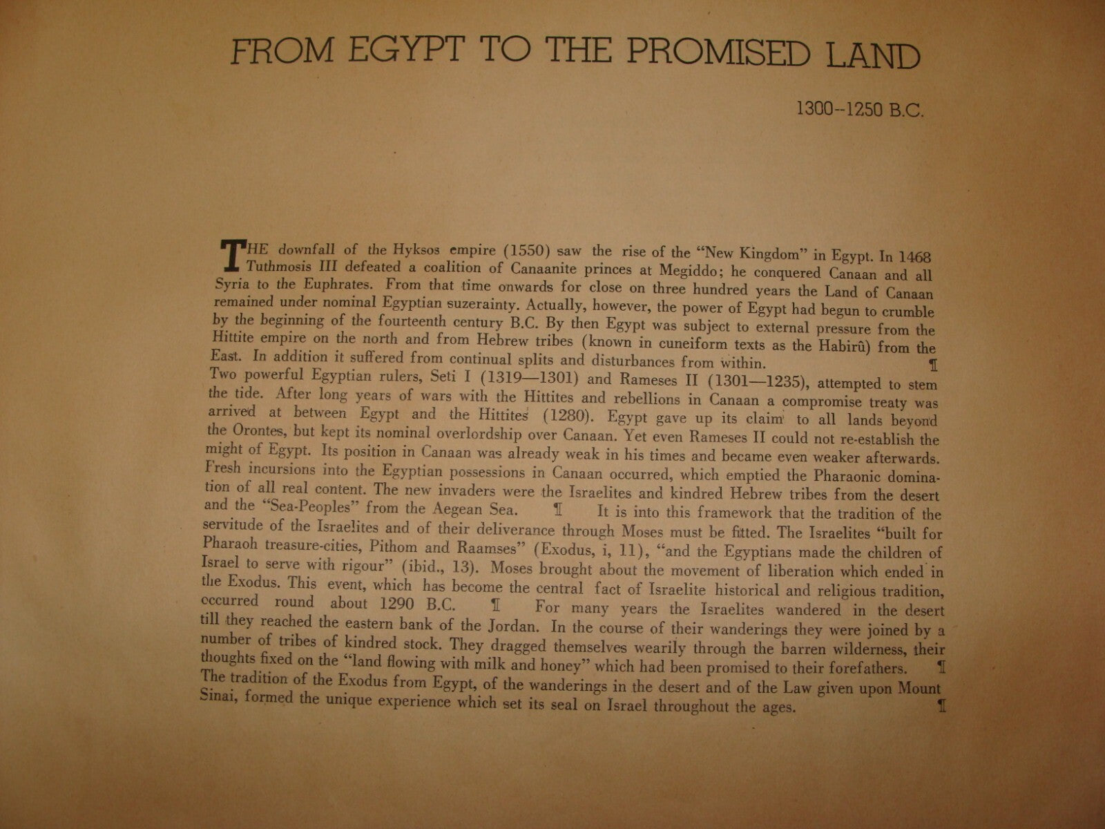 Map Palestine Jewish Judaica 1941 Historical Atlas of Biblical Times Album Bible