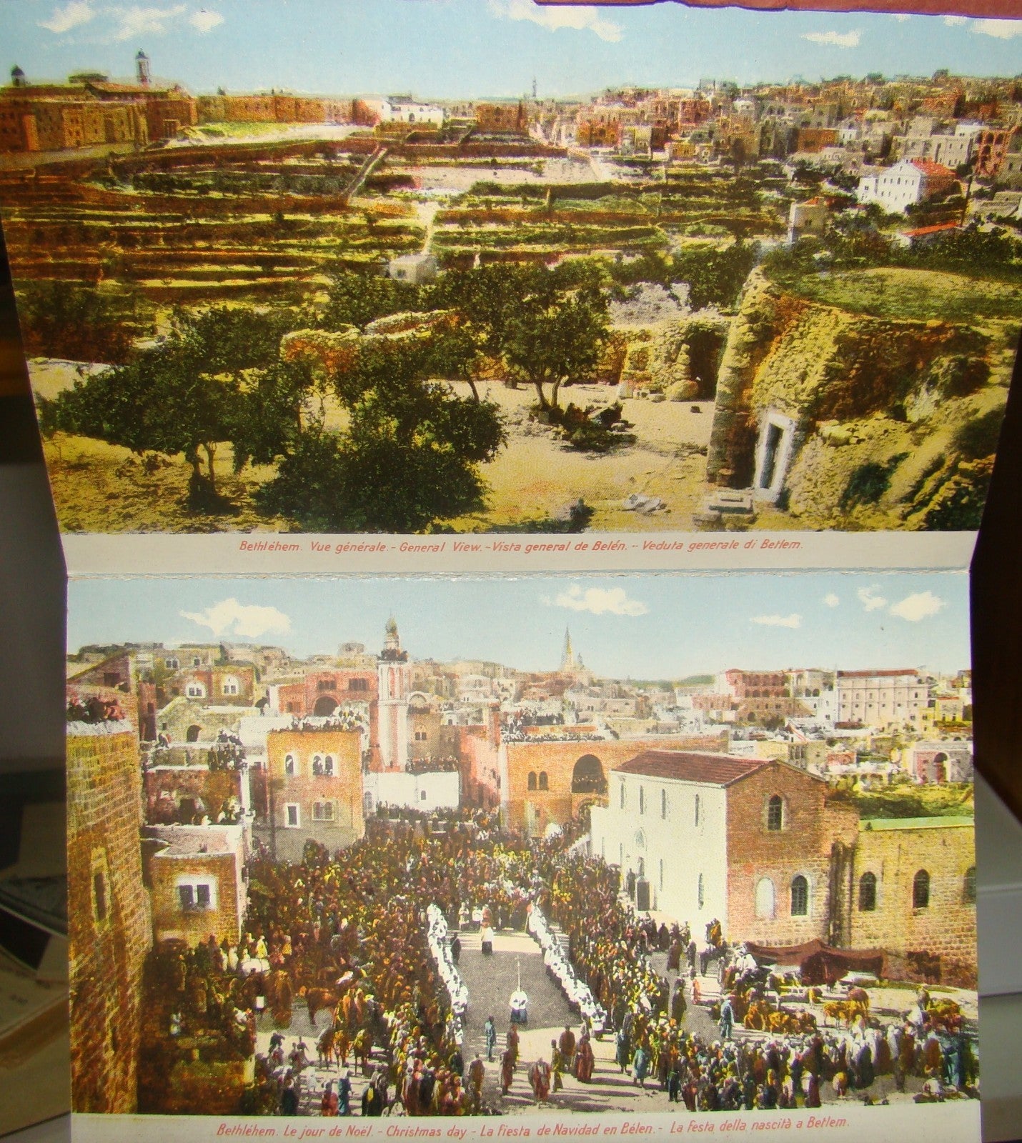 Photo Palestine Jewish judaica Souvenir Bethlehem 12 Views Album in Color SIMINI