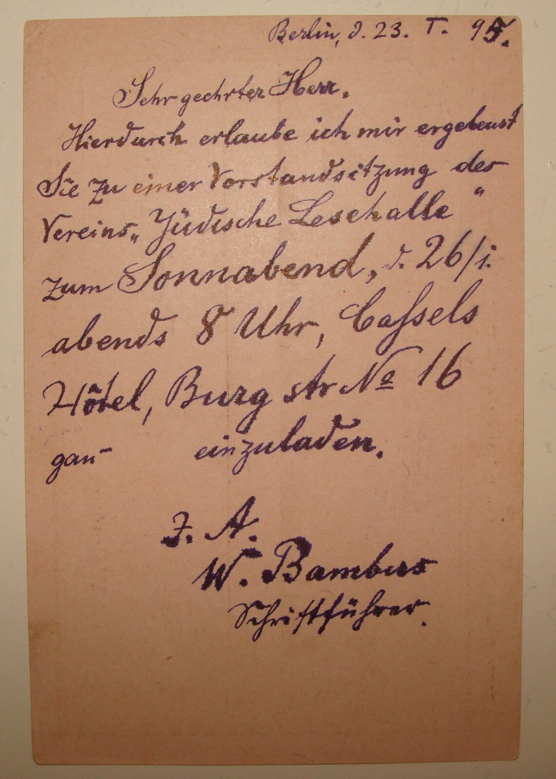 Germany Letter Jewish Judaica 1923 German Berlin To Ukraine Brzezany Zionist Asc