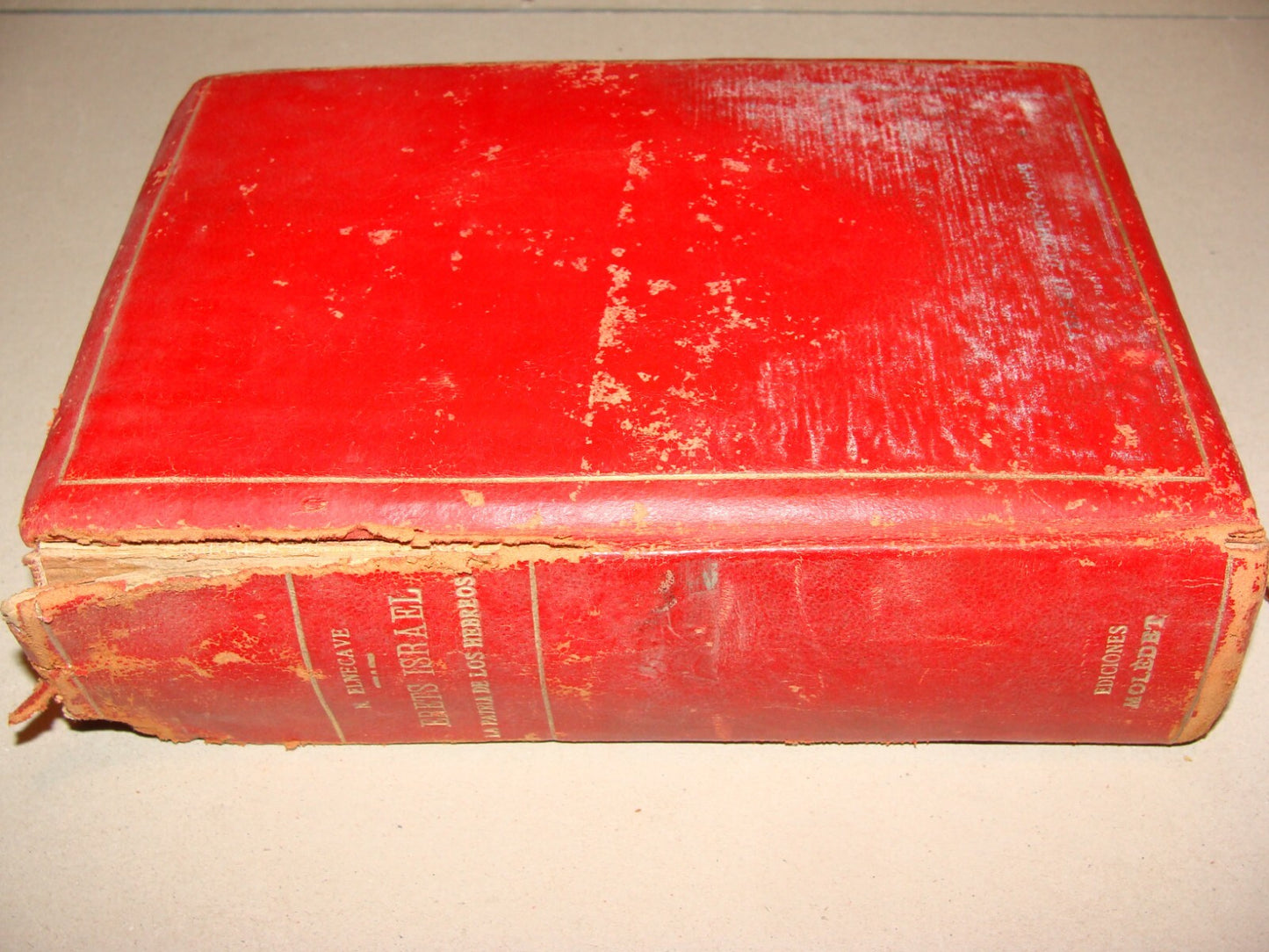 Book Jewish Judaica 1946 Spanish Palestine Israel Elencave Signed Map Photo