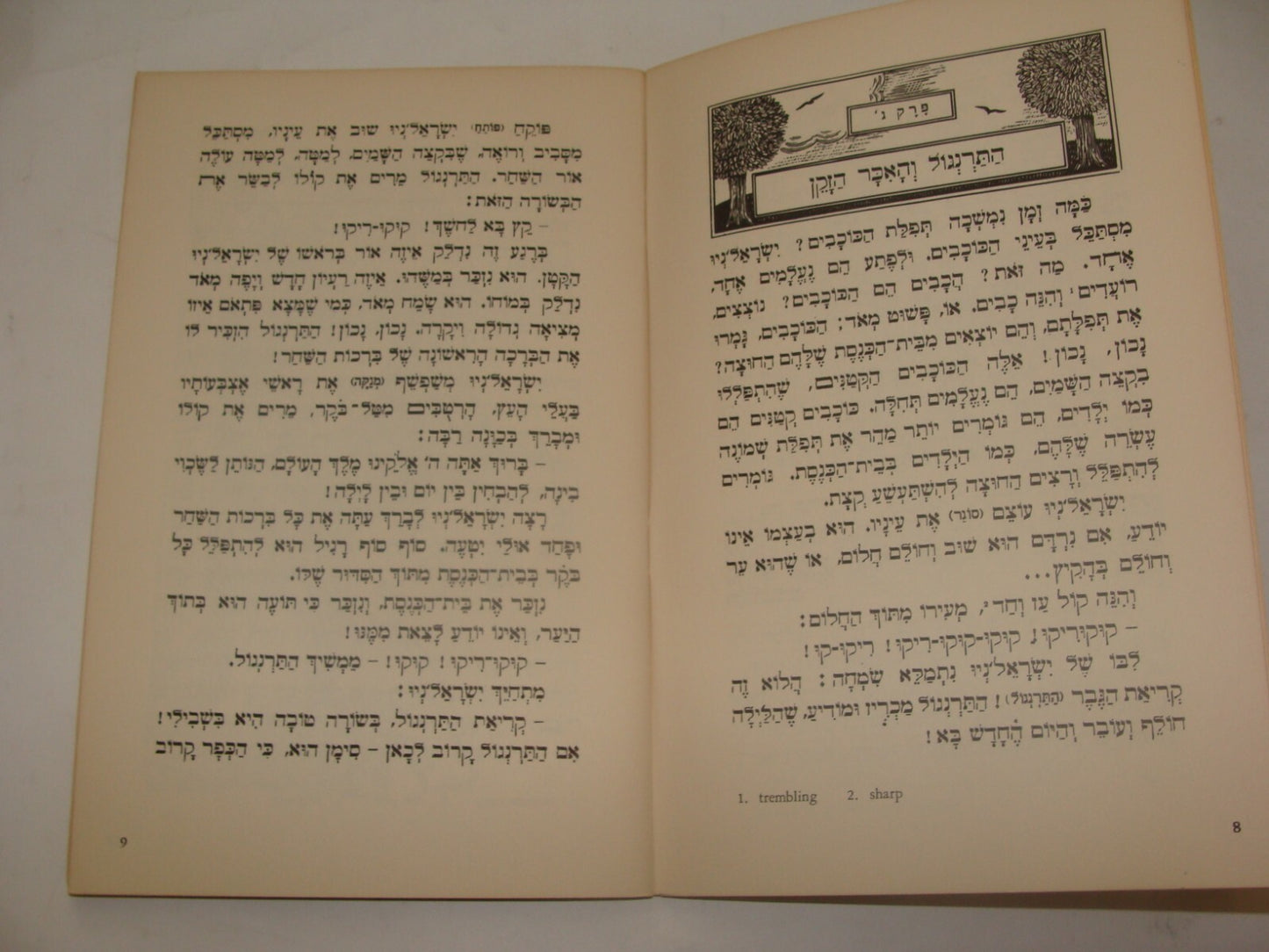 Book Jewish Judaica Rabbi Baal Shem Tov Hebrew Hassidic Stories Art NY 1955