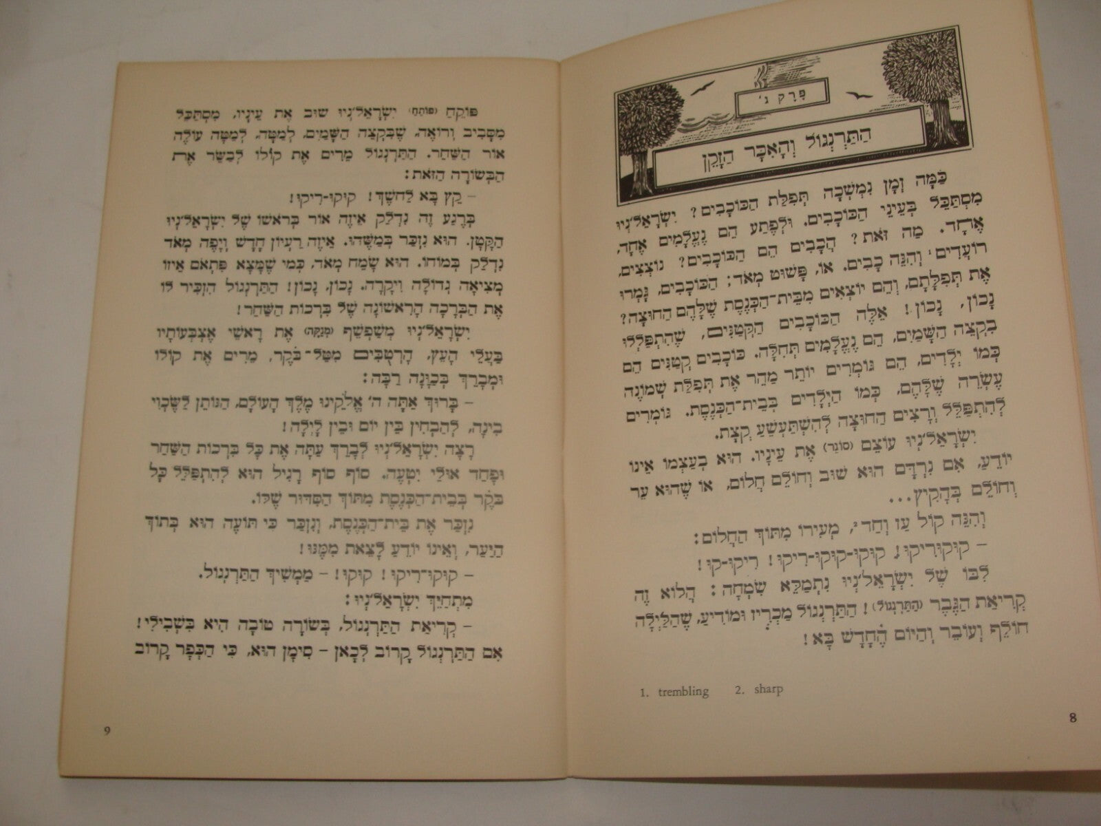 Book Jewish Judaica Rabbi Baal Shem Tov Hebrew Hassidic Stories Art NY 1955