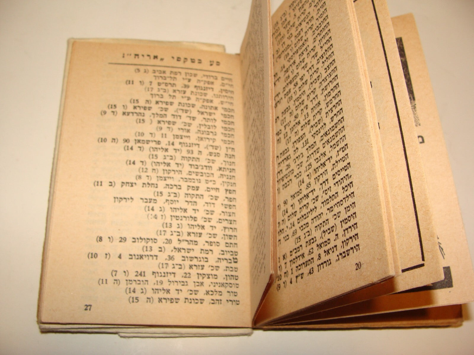 Book Jewish Judaica Israel Israeli Hebrew Tel Aviv Jaffa Guide Map 1962
