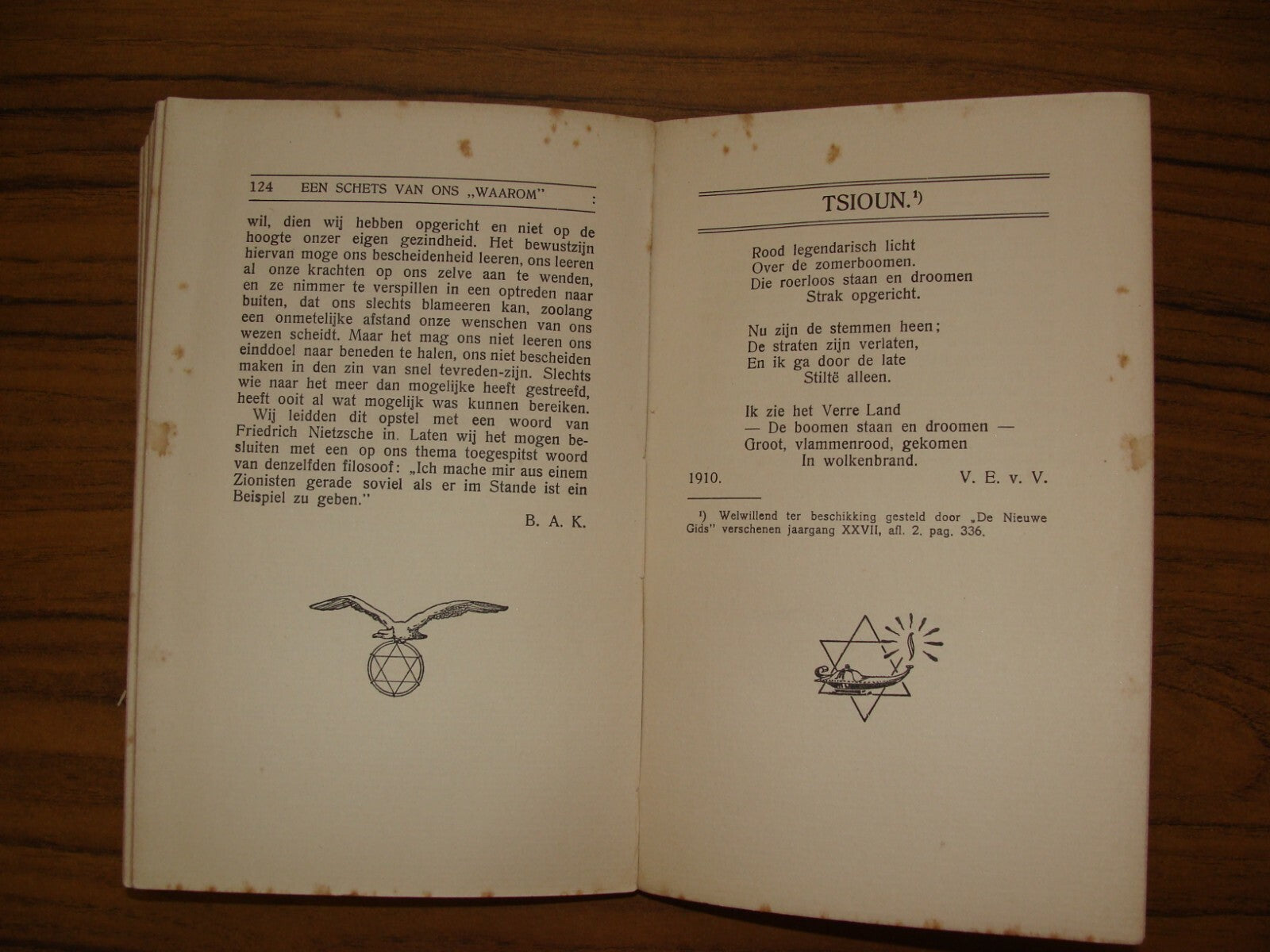 Jewish Judaica 1913 Zionist Student Yearbook Holland Netherlands Dutch Zionism