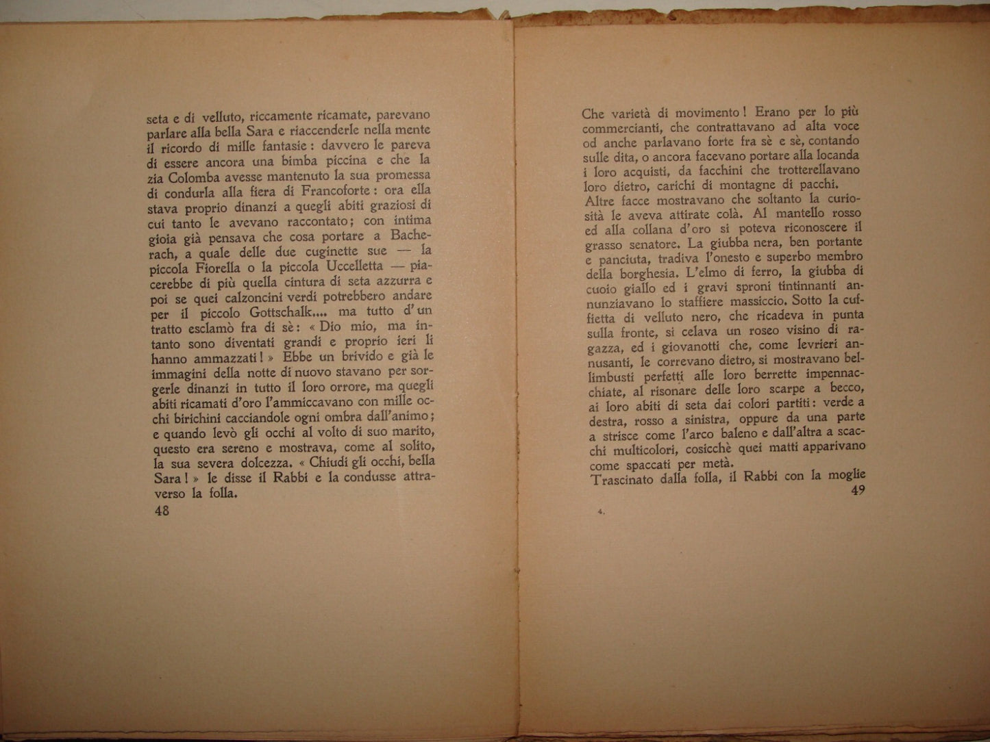 Book Jewish Judaica 1926 Heinrich Heine Bacherach Rabbi Italy Italian