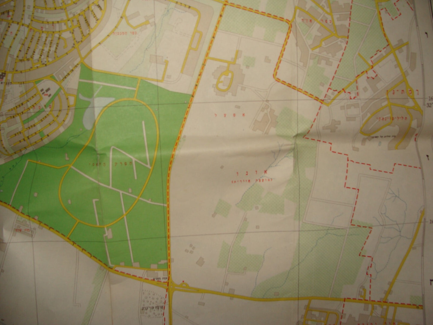 Map Jewish Israel 1964 TEL AVIV Ramat Gan Givatayim Bnei Brak Gush Dan