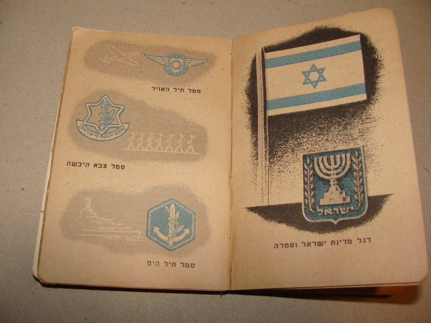 Book Jewish 1949 Israel Israeli National Fund Calendar KKL JNF Hebrew Zionist