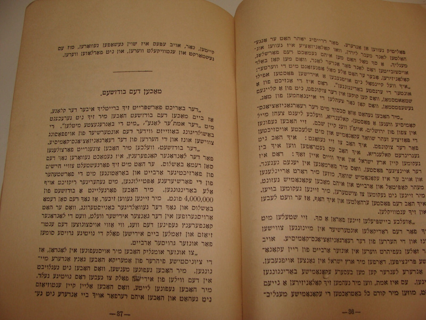 Book Jewish Judaica 1921 Zionist Yiddish Chaim Weizmann Ussishkin Arab Riots