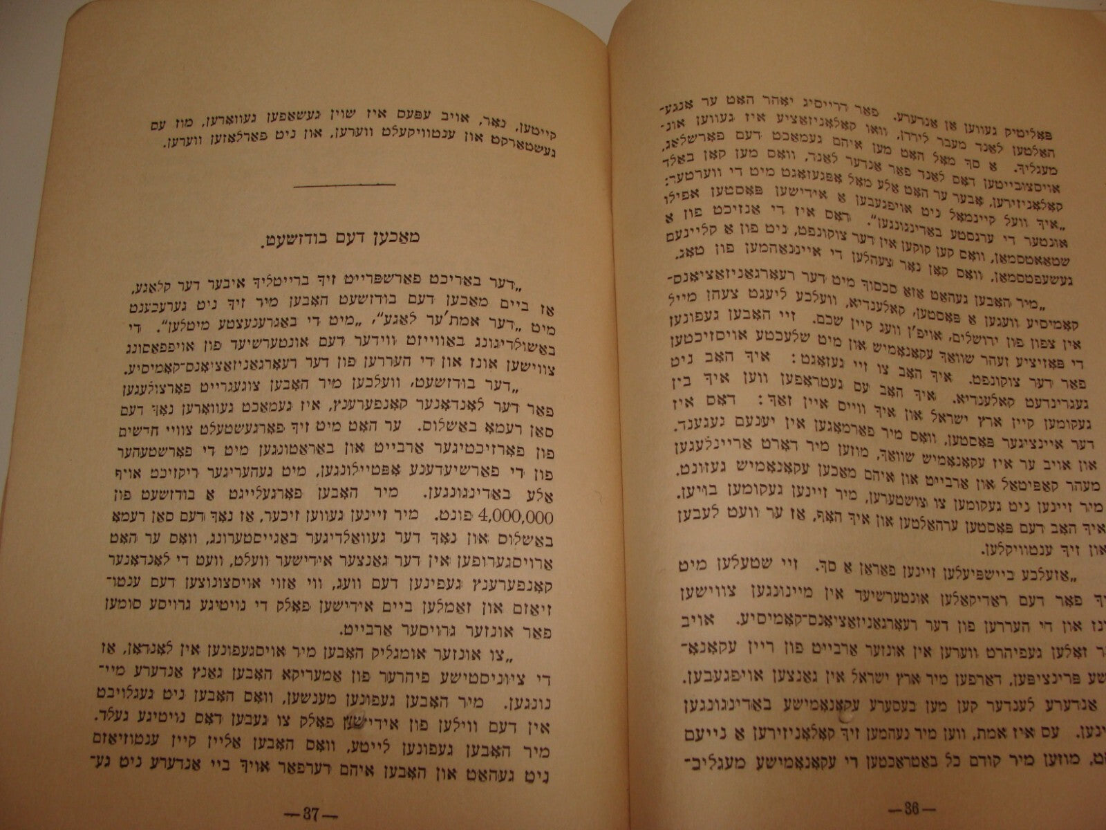 Book Jewish Judaica 1921 Zionist Yiddish Chaim Weizmann Ussishkin Arab Riots