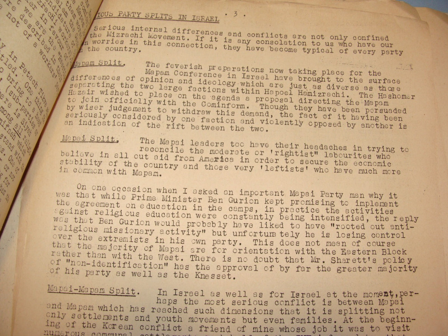 Letter Jewish RARE 1950-51 Israel Rabbi MAURICE JAFFE Jerusalem News x6 Zionist