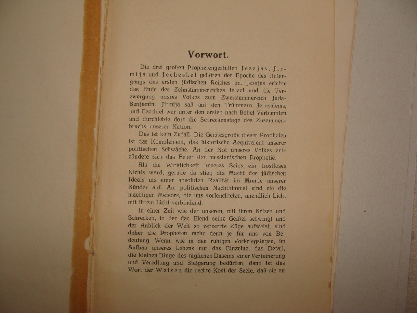 Germany Book Jewish Judaica Rabbi Joseph Carlebach Grossen Propheten German 1932