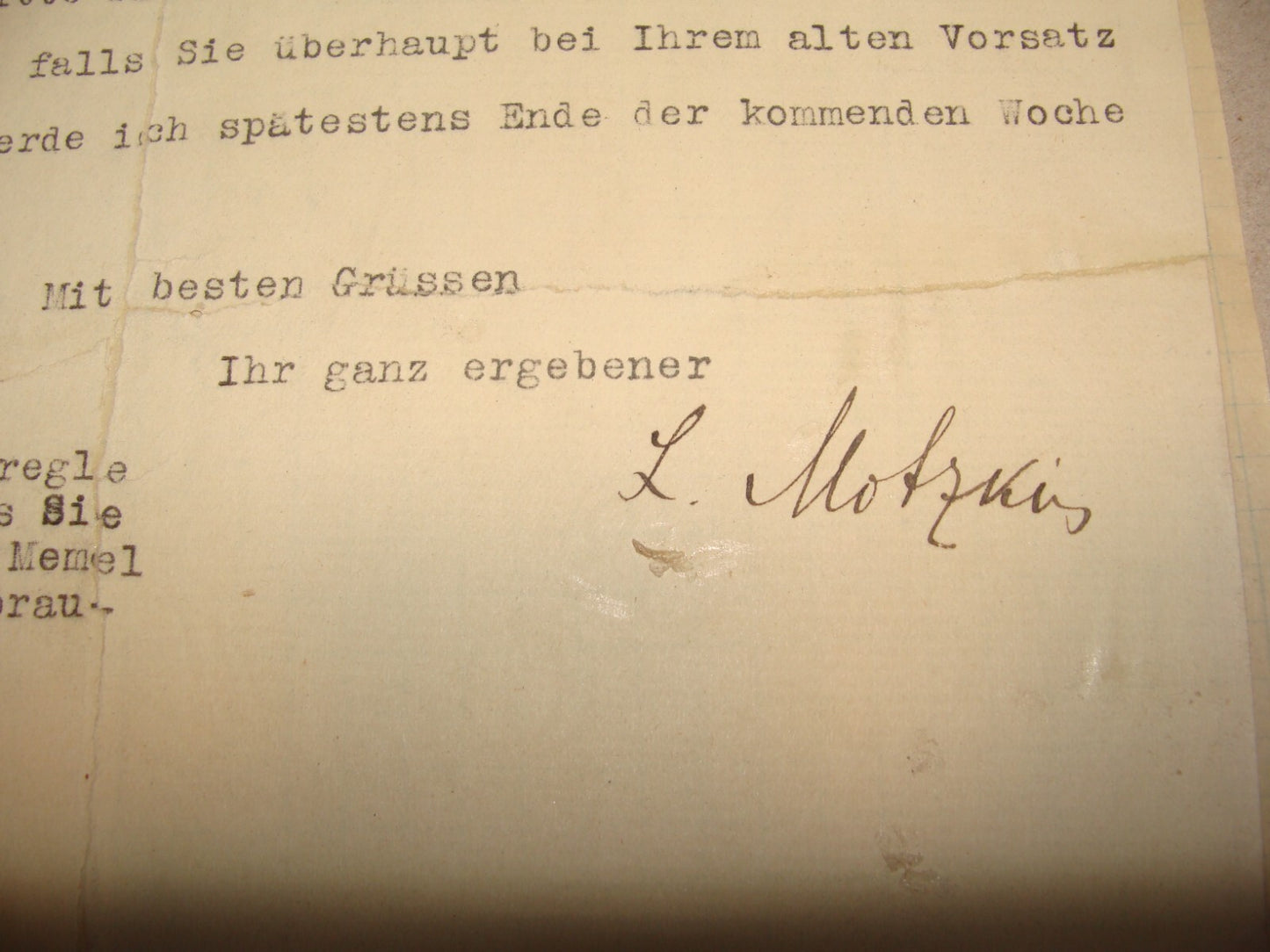 Germany Letter Jewish Judaica 1924 German   LEO MOTZKIN SIGNED Feinberg Zionist
