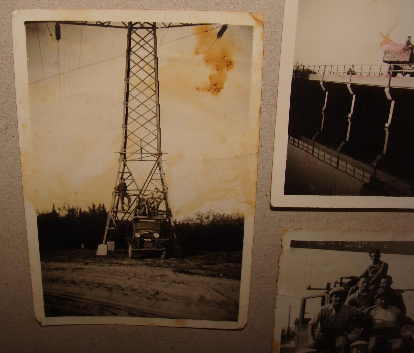 Photo Palestine Jewish 1938 Israel Tel Aviv x3 Electric Company