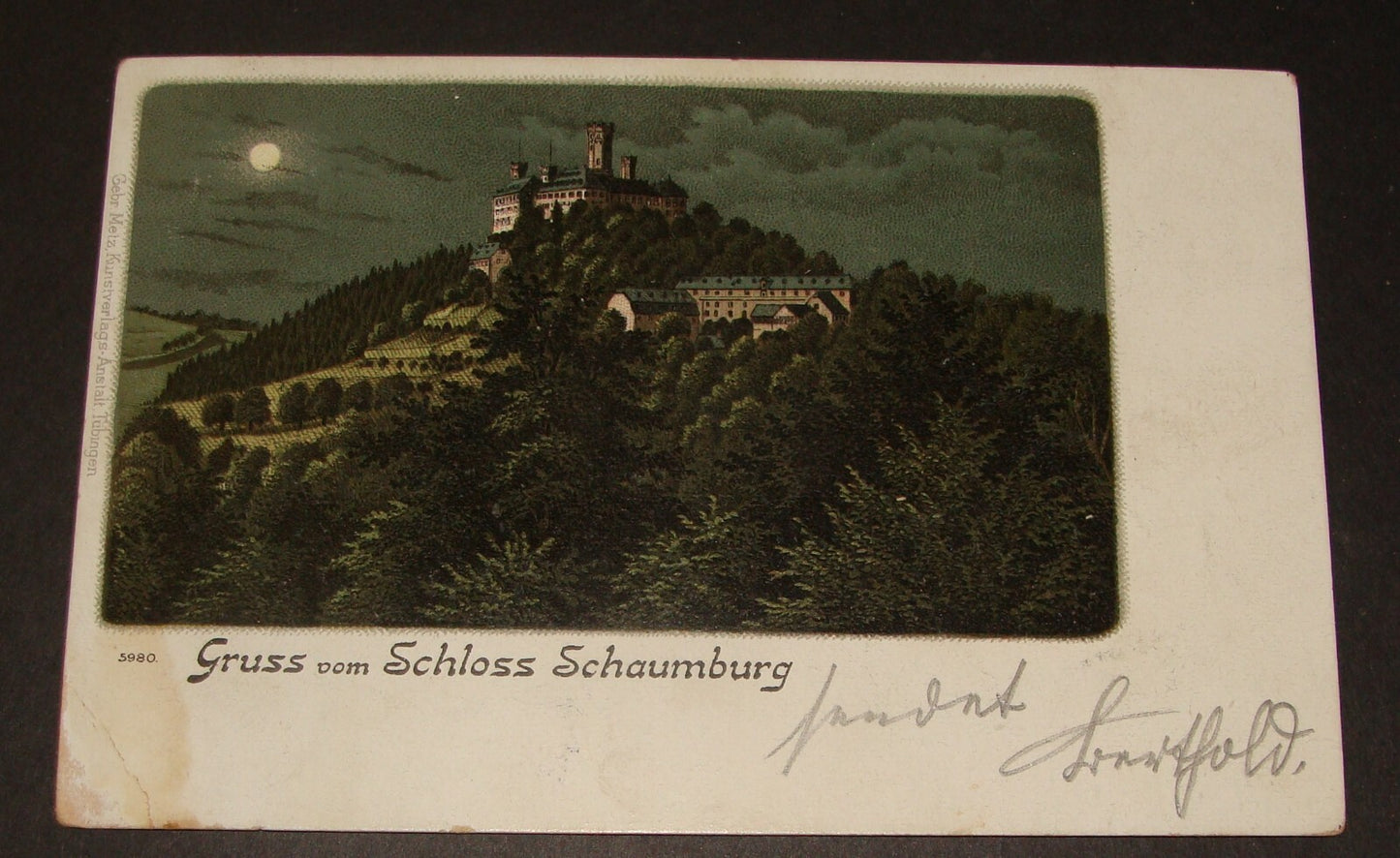 Germany 1899 German   Gruss Vom Schloss Schaumburg Postcard