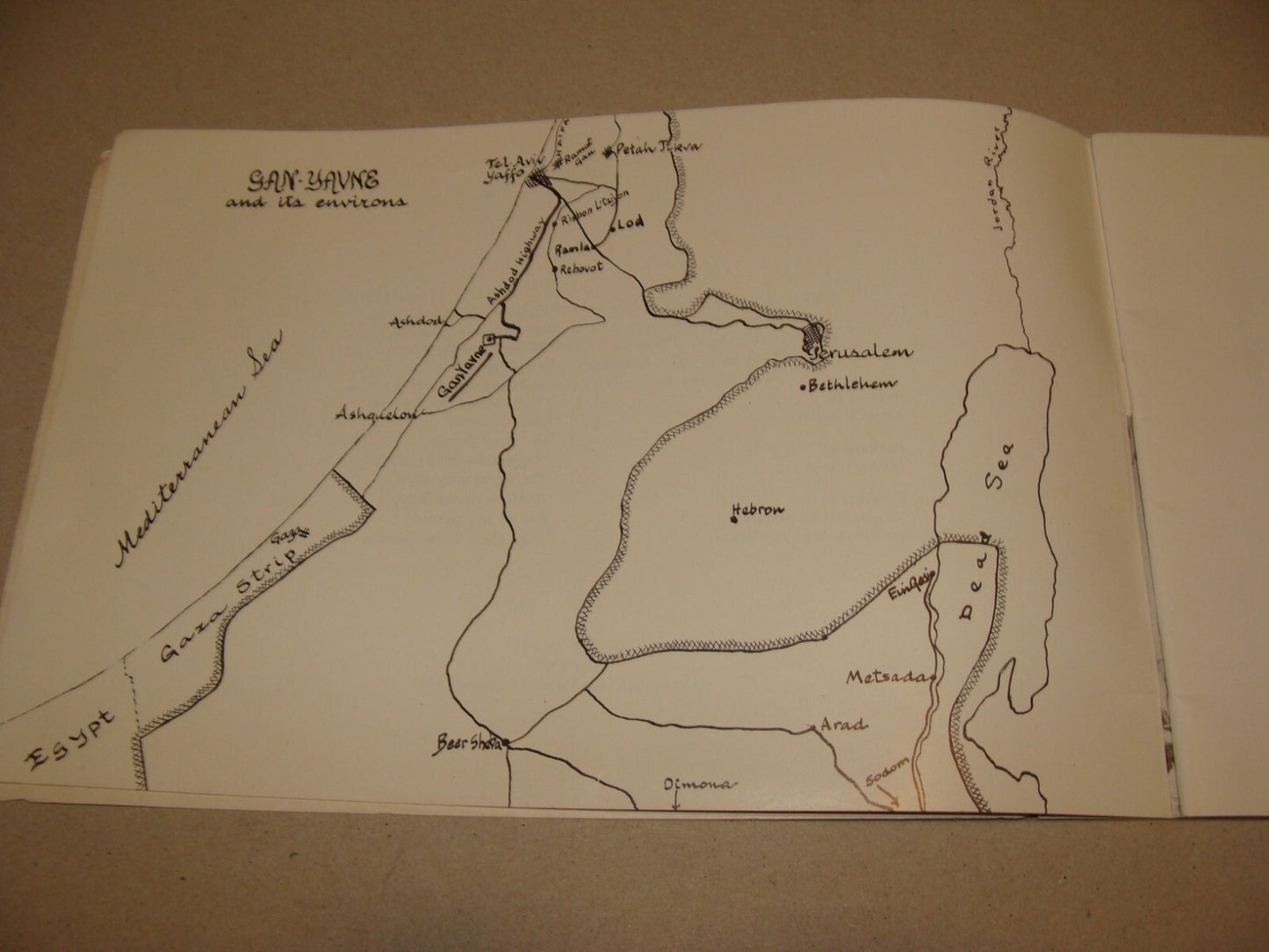 Pamphlet Jewish 1950 Israel Israeli APPLES OF GAN YAVNE Photo Zionist Yemenite