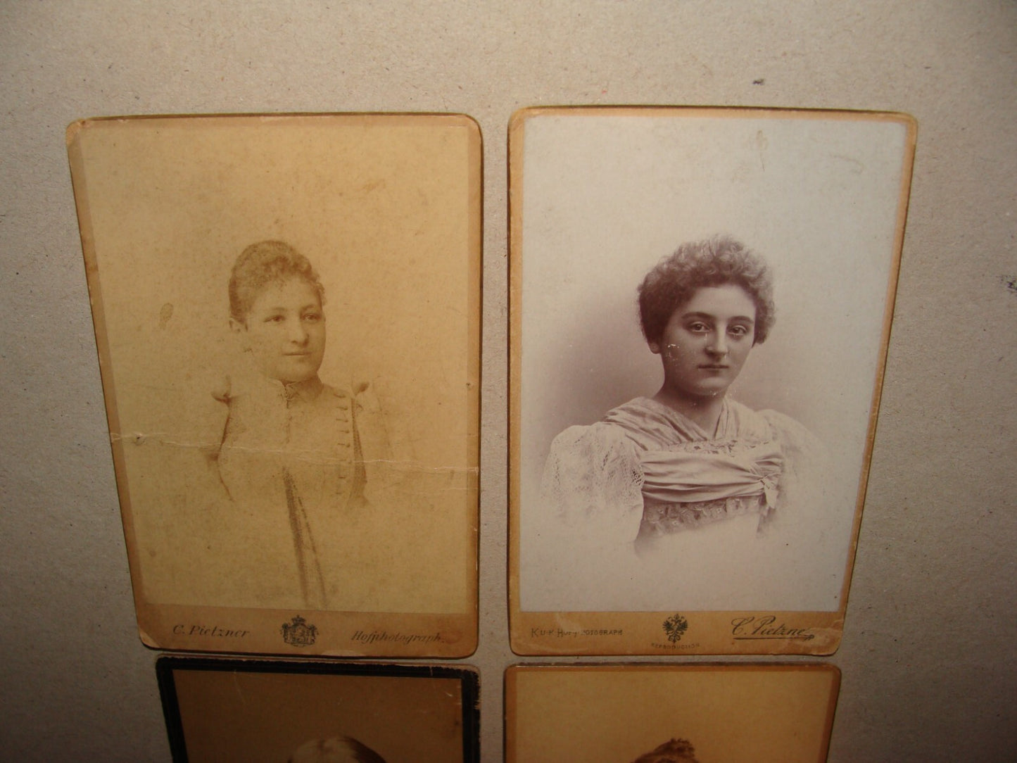 Germany Photo Jewish 1890s   Czech Austria Cabinet PIETZNER Kids Children Women