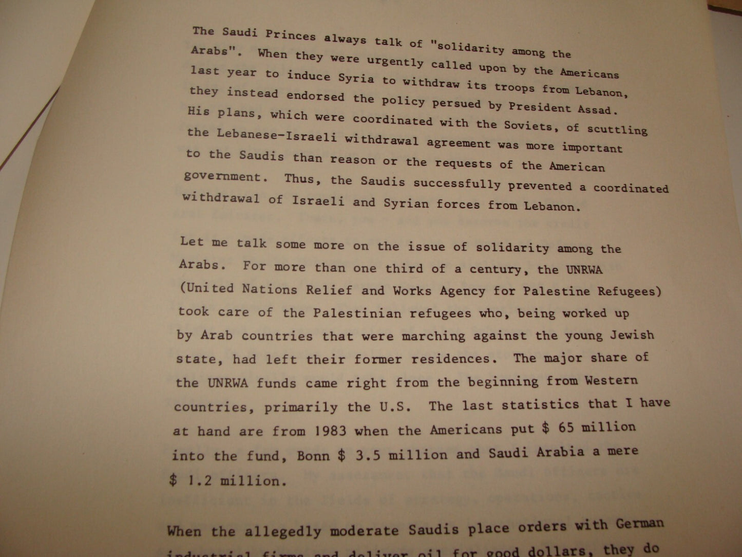 Germany Paper Palestine Jewish 1984 German DIE WELT Israel Wischnewski Springer