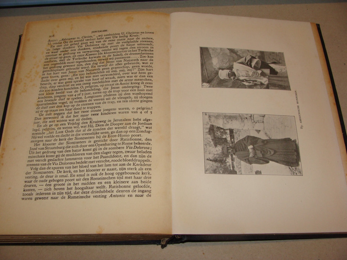 Book Palestine RARE 1925 JERUSALEM Dutch Israel Travel Johannes Jorgensen