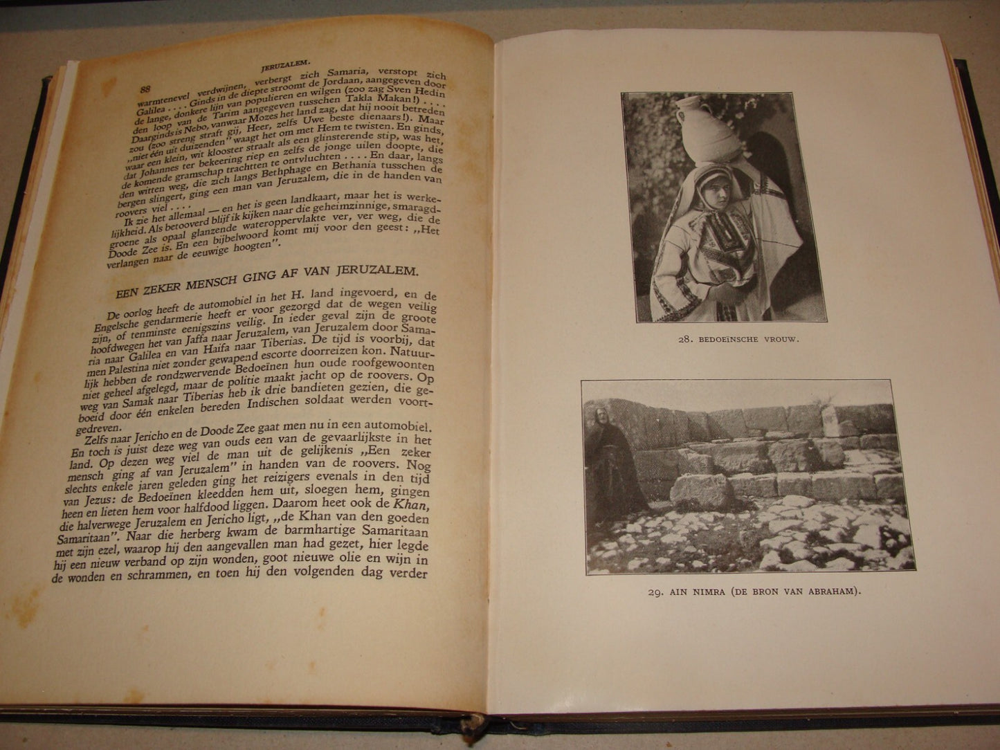 Book Palestine RARE 1925 JERUSALEM Dutch Israel Travel Johannes Jorgensen