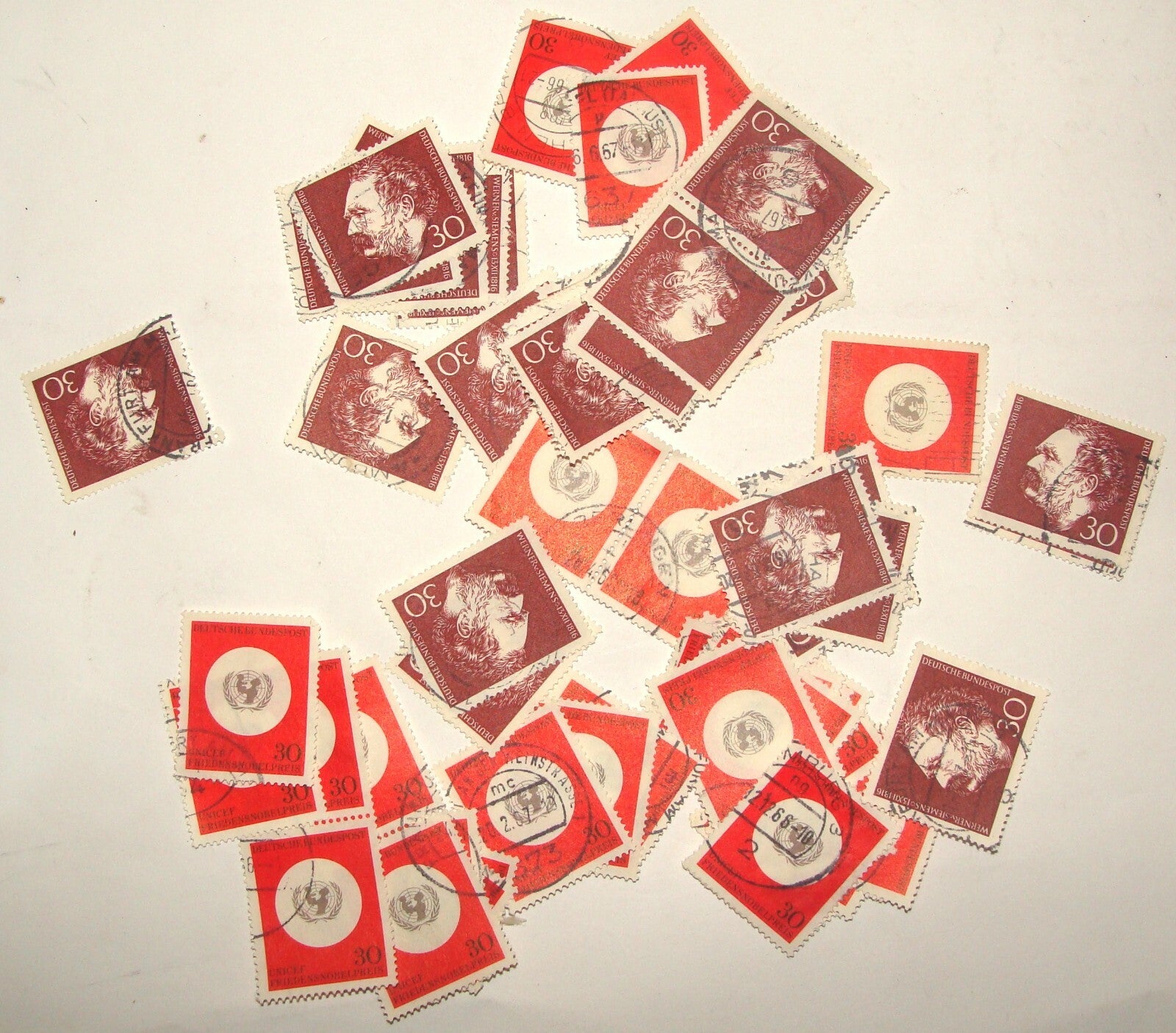 Germany German Unicef Nobel Peace Price Werner von Siemens Stamp Stamps Lot