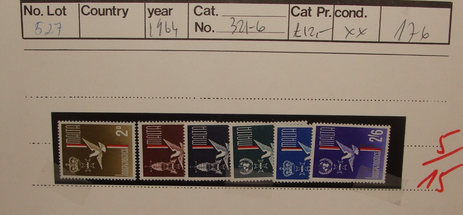 1964 MALTA Stamp Set MNH