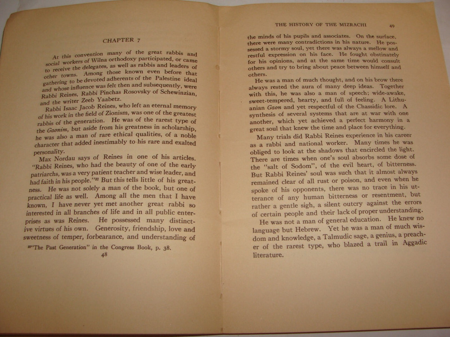 Book Jewish Judaica 1928 THE HISTORY OF THE MIZRACHI MOVEMENT Zionist English