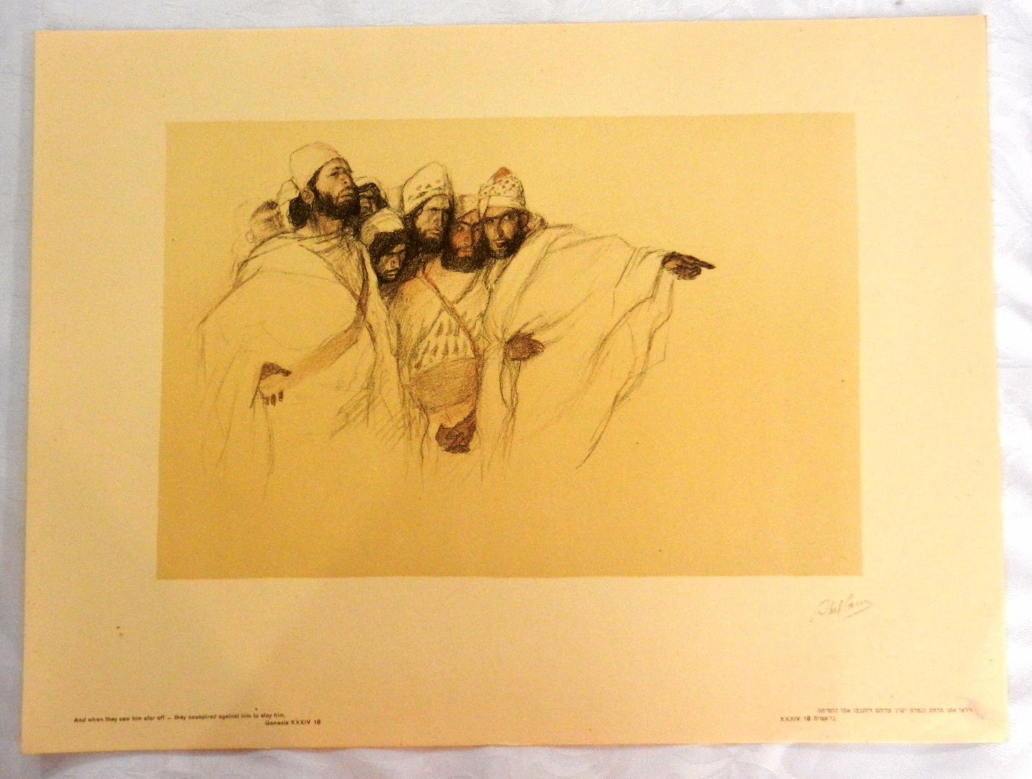 $ 1930 Palestine ABEL PANN Bezalel ART PORTFOLIO Biblical 12 LITHOGRAPHS Judaica