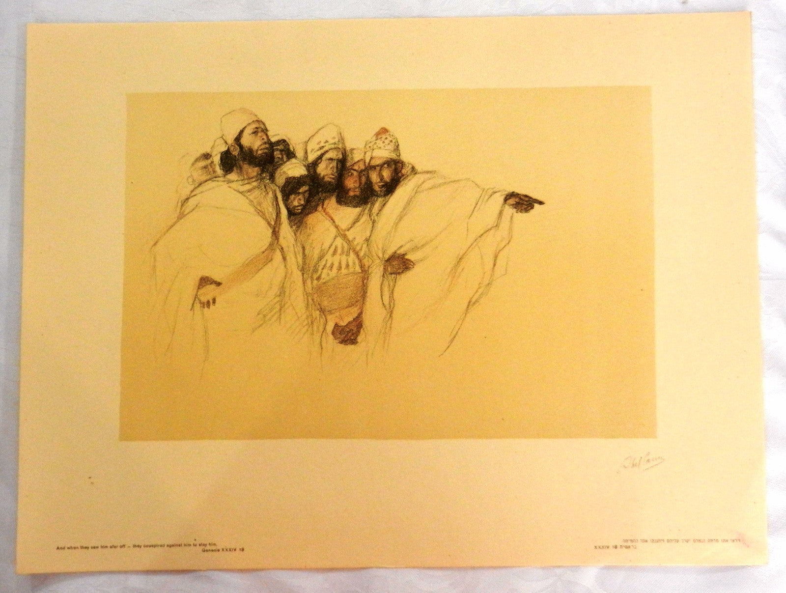$ 1930 Palestine ABEL PANN Bezalel ART PORTFOLIO Biblical 12 LITHOGRAPHS Judaica