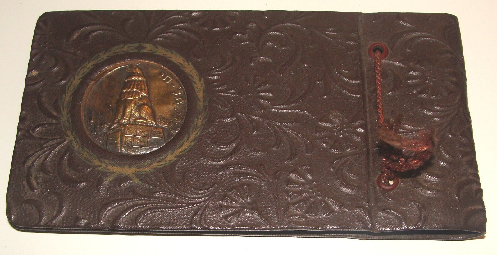 Photo Jewish Judaica Israel Israeli Hebrew TEL CHAI HAI Album Leather Cover
