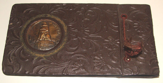 Photo Jewish Judaica Israel Israeli Hebrew TEL CHAI HAI Album Leather Cover