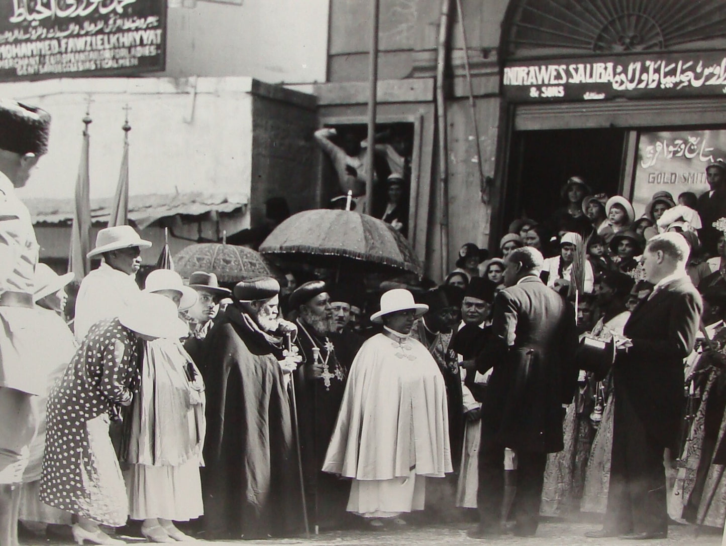 Photo Print Palestine MATSON 1933 Israel Ethiopia Queen Visit Jerusalem Jewish