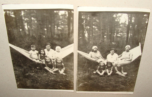 Photo Jewish Card Judaica 1926 Poland Zelwa Postcard Hebrew Writing Kids