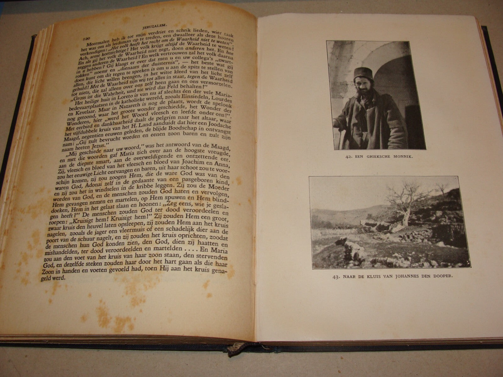 Book Palestine RARE 1925 JERUSALEM Dutch Israel Travel Johannes Jorgensen