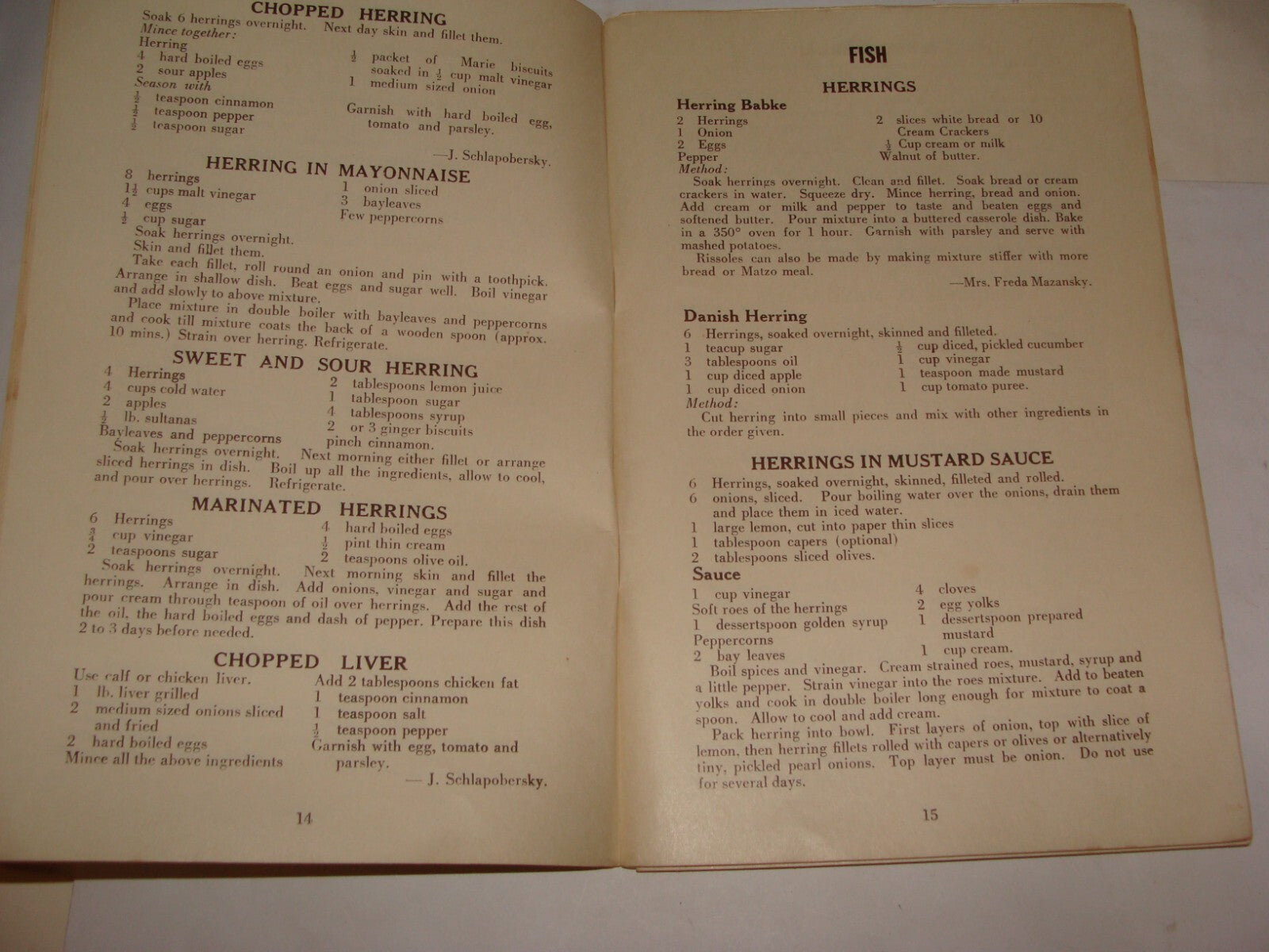 Book Jewish Judaica 1958 South Africa RECIPES King David Schools Ladies