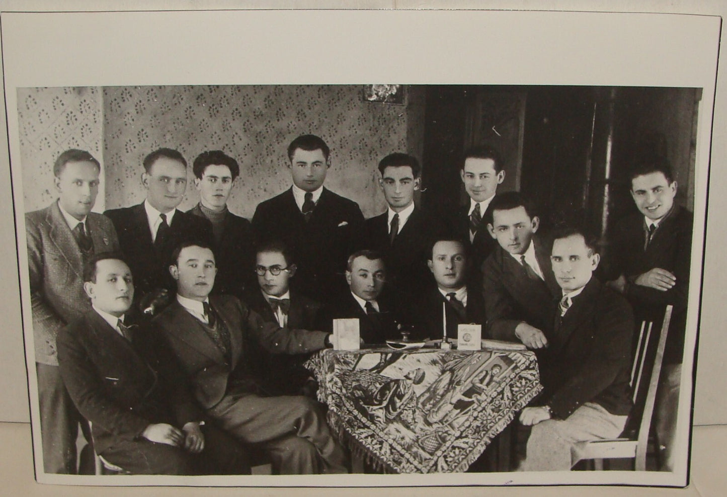 Photo Print, Judaica 1930s Lithuania Jews Zionist Jewish Agency Blue Box